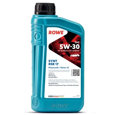 HIGHTEC SYNT RSR 17 SAE 5W-30